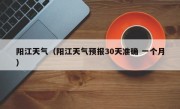 阳江天气（阳江天气预报30天准确 一个月）