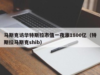 马斯克访华特斯拉市值一夜涨1800亿（特斯拉马斯克shib）