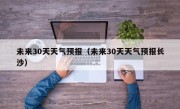未来30天天气预报（未来30天天气预报长沙）