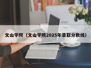 文山学院（文山学院2025年录取分数线）