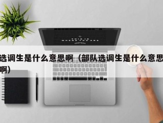 选调生是什么意思啊（部队选调生是什么意思啊）